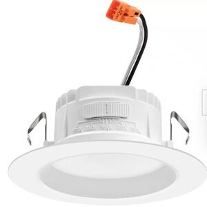 4 in. Selectable CCT Integrated LED White Smooth Recessed Light
